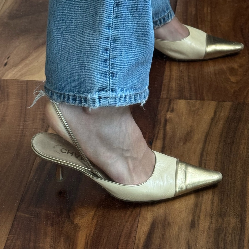 Vintage Chanel Slingback Heels - Picture 3 of 6